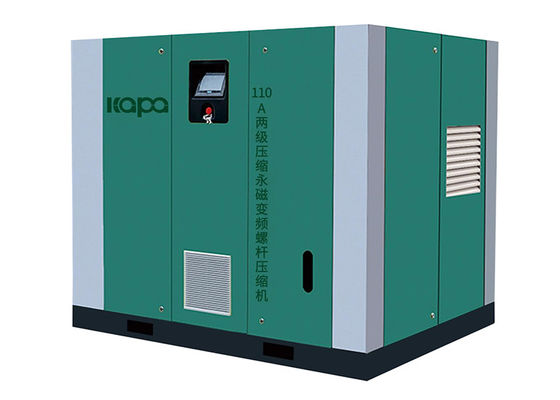55KW 75HP  11.42m3/Min Energy Saving Double Stage Rotary Screw Type Air Compressor